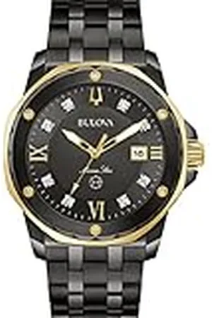 BULOVA Reloj Analógico para Hombres de Cuarzo con Correa en Acero Inoxidable 98D176