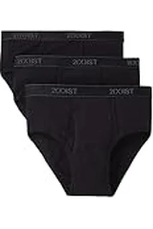 2Xist Paquete de 3 Calzoncillos de algodón Esenciales para Hombre, Paquete de 3 Unidades, Negro/Gris/Antracita Moteado, 38, , 40