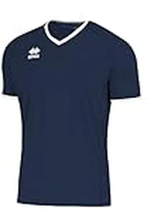Errea Lennox MC Ad, Camiseta Deportiva Hombre, Hombre, Em1U0C, BLU Bianco, M