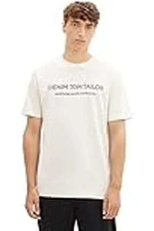 TOM TAILOR 1037683 Camiseta básica con Logotipo Impreso, , XXL para Hombre