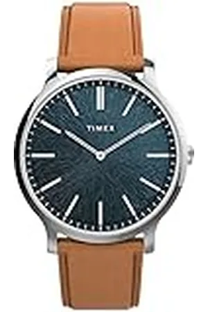 Timex Reloj Analógico para Hombres de Cuarzo con Correa en Cuero TW2V43400