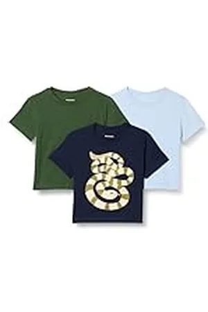 Amazon Camisetas de algodón Niño, Pack de 3, , 2 años