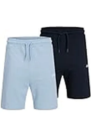 JACK & JONES Jpstgordon Beau Sweat Shorts 2Pk MP Pls, Color Azul, 4XL (Pack de 2) Hombres