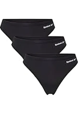 Reebok Mujer Tanga Deportivo Paquete de 3 XS