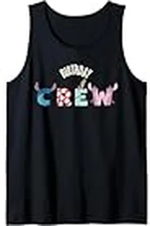 Disney Lilo & Stitch "Birthday Crew" Matching Birthday Party Camiseta sin Mangas