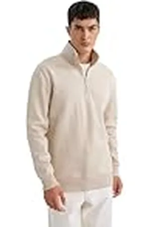 DeFacto Sweatshirts-Bequeme Sweatshirt Herren Pullover Sudadera, , L para Hombre