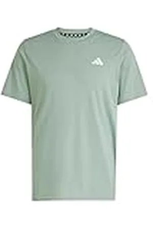 adidas Hombre Train Essentials Feelready Training tee, Silver Green/White, XL