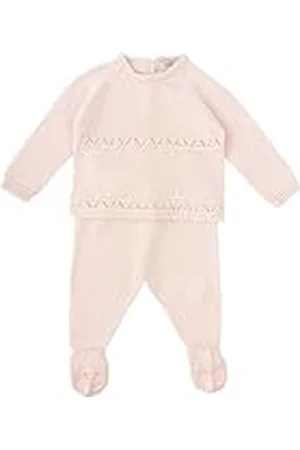 BABIDU Conjunto Jersey de Punto Diseño Silencio y Polaina a Juego, , 1 Mes Unisex bebé