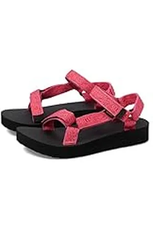 Teva Sandalias de cuña con correa al tobillo para mujer, , 39 EU