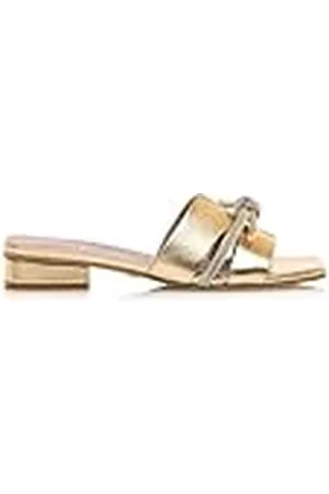 Maria Mare Sandalias Planas Mujer CASIT 68524 | Oro | Cód. 60462 | Hebilla