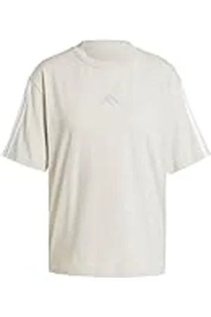 adidas Mujer Essentials 3-Stripes Boyfriend T-Shirt, , XS
