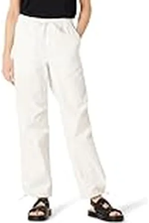 Amazon Pantalones Largos Parachute Oversize de Tiro Medio con Pernera Ancha Mujer, , XS