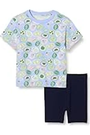 Amazon Conjunto de Camiseta y pantalón Corto de Ciclista Niña, , 2 años
