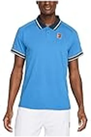 Nike Court Heritage - Polo de Tenis para Hombre, Color Azul y Azul Marino, FQ2101-402, XS