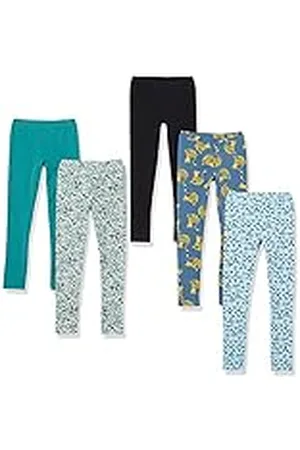 Amazon Leggings Niña, Pack de 5, , 11-12 años