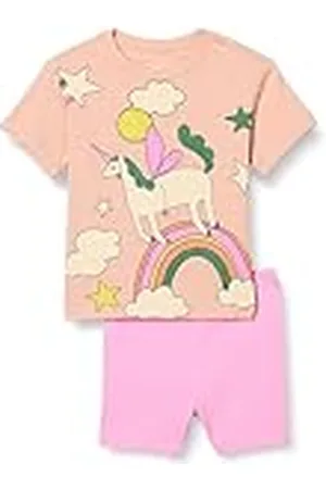 Amazon Conjunto de Camiseta y pantalón Corto de Ciclista Niña, , 3 años