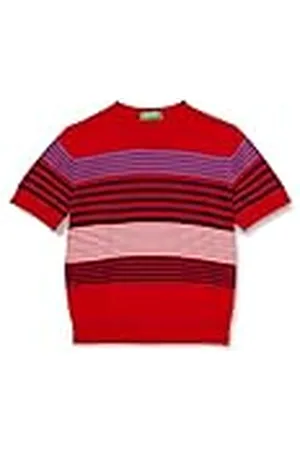 Benetton Camiseta G/C M/M 1094e10az, , L para Mujer
