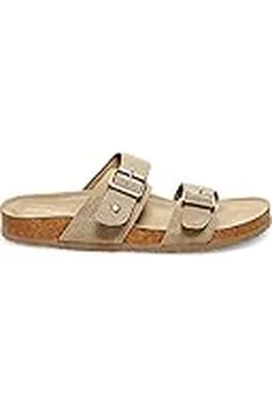 Madden Girl Brando, Sandalias Planas Mujer, Tela Gris Topo, 38.5 EU