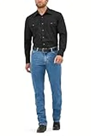 Wrangler Jeans de Corte Vaquero Hombre, , 34W x 32L