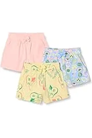 Amazon Pantalón Corto sin Cierre Niña, Pack de 3, , 8 años