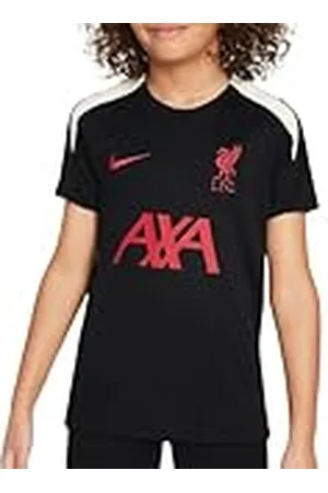 Nike FC Liverpool Strike Special Edition Dri-Fit HJ3401-013 - Camiseta de Manga Corta de fútbol (niños Mayores), Color Negro/Leche de Coco y Rojo Gimnasio, HJ3401-013, XL