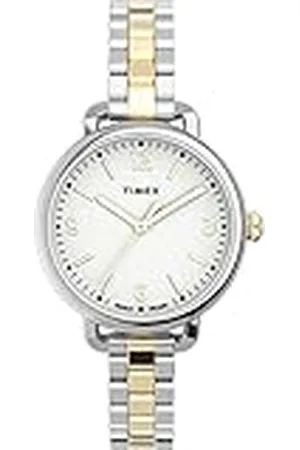 Timex Reloj Cosa análoga para Mujeres. de Cuarzo con Correa en Acero Inoxidable TW2U60200
