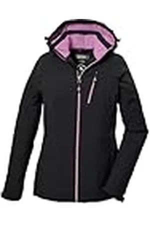 Killtec Mujer Chaqueta funcional/chaqueta de exterior con capucha KOW 195 WMN JCKT, schwarz, 46, 41626-000
