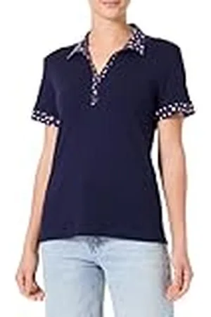 Armor.lux Polo À Manches Courtes Col Chemise Motifs Floraux en Coton Femme Camisa, , 4X-Large para Mujer