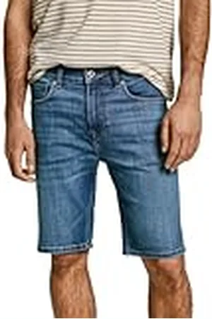 Pepe Jeans Slim Short Pantalones Cortos, Azul (Denim-Ee5), 36W para Hombre
