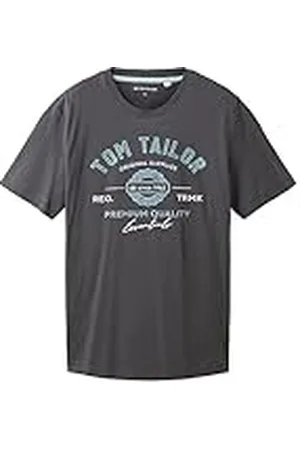 TOM TAILOR Camiseta de Algodón con Logo Estampado, , S para Hombre