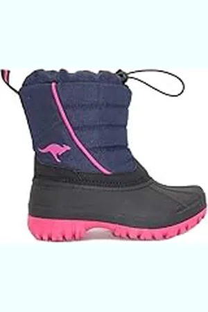 KangaROOS K-Ben, Botas para Nieve, Steel Grey/Daisy Pink, 33 EU