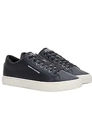 Tommy Hilfiger Hombre Sneaker vulcanizada Harlem Core Zapatillas, (Black), 40 EU