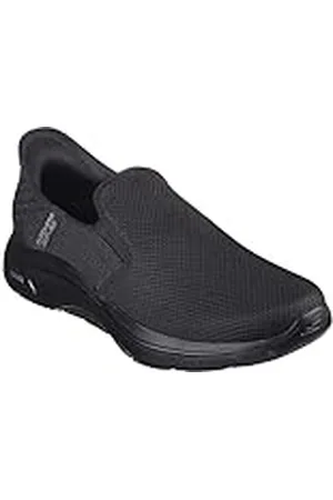 Skechers Slip-ins Go Walk Arch Fit 2.0 Hands Free 2, Zapatillas Hombre, Black, 46.5 EU Ancho