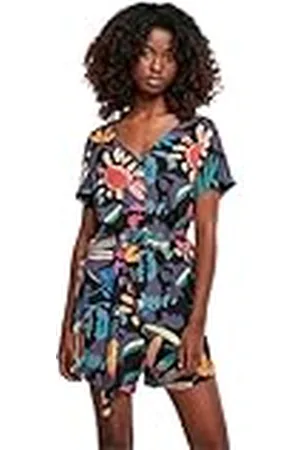 Urban classics Mono Corto de Viscosa para Mujer Camiseta, , XXXXL