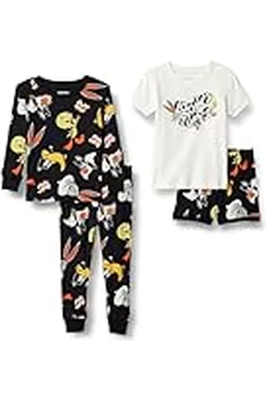Amazon Looney Tunes Conjuntos de Pijama Ceñidos de Algodón Unisex Niño, , 2 años