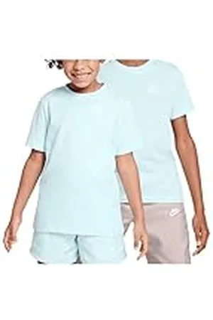 Nike Sportswear Camiseta para Niños Mayores, Azul Glacier, FZ5177-474, L