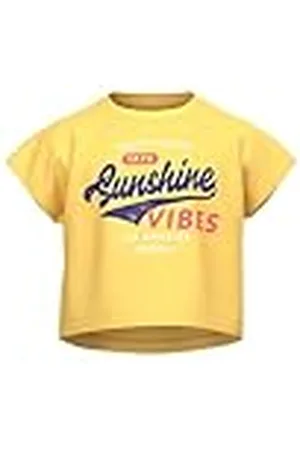 NAME IT Nkfvilma Capsl Crop Top F1 Noos Camiseta, , 6 años para Niñas