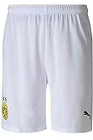 PUMA BVB Shorts Replica Pantalones Cortos, Hombre, White, S