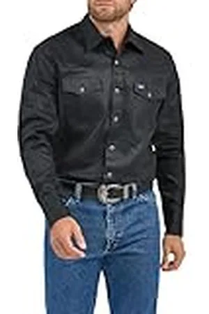 Wrangler – camisa de manga larga para hombres, auténtico corte de Cowboy
