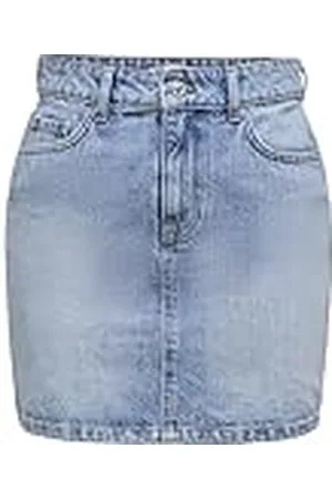 ONLY Falda de Mezclilla para Mujer con Botones y presillas para cinturón diseño clásico, Color: , Talla:S