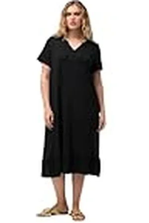 Ulla Popken Vestido Midi Jersey, , 52-54 para Mujer