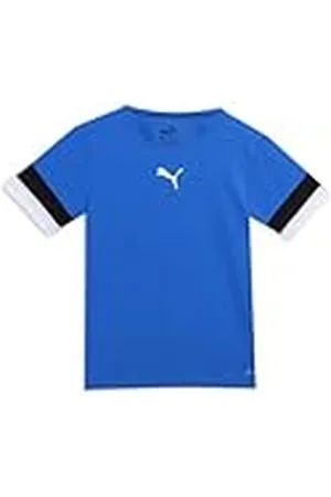 PUMA Unisex niños Shirt, Electric Blue Lemonade- Black- White, 128