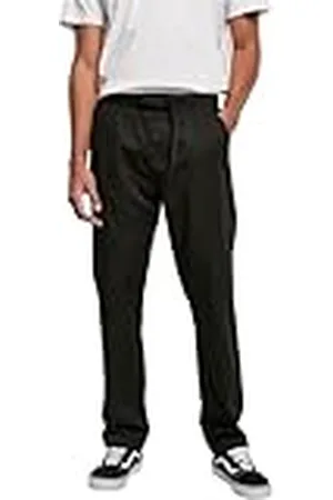 Urban classics Chino de Pierna Recta con cinturón Pantalones, , 32 para Hombre