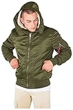 Alpha Industries MA-1 ed Chaqueta, Verde (Dark Green-257), 2 XL para Hombre