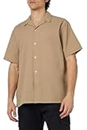 JACK & JONES Joreaster Palma Seersucker-Camiseta SS Camisa de Manga Corta, , XL para Hombre
