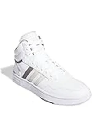 adidas Hoops 3.0 Mid Classic Vintage Shoes, Zapatos Hombre, Cloud White/Orbit Grey/Putty Grey, 42 EU