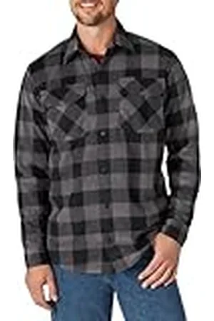 Wrangler Camisa de forro polar de manga larga para hombre - - 3X-Large