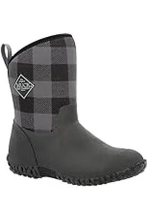 Muck Muck Boot Muckster II Mid, Equipamiento para Exteriores Mujer, Black Gray Plaid, 41 EU