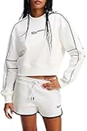 Karl Lagerfeld Relaxed Crop Piping Sweat Sudadera, , S para Mujer