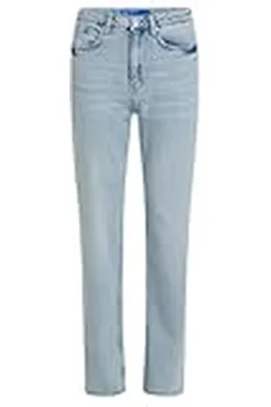 Karl Lagerfeld High Rise Straight Slit End Denim Jeans, , 25W / 32L Mujeres